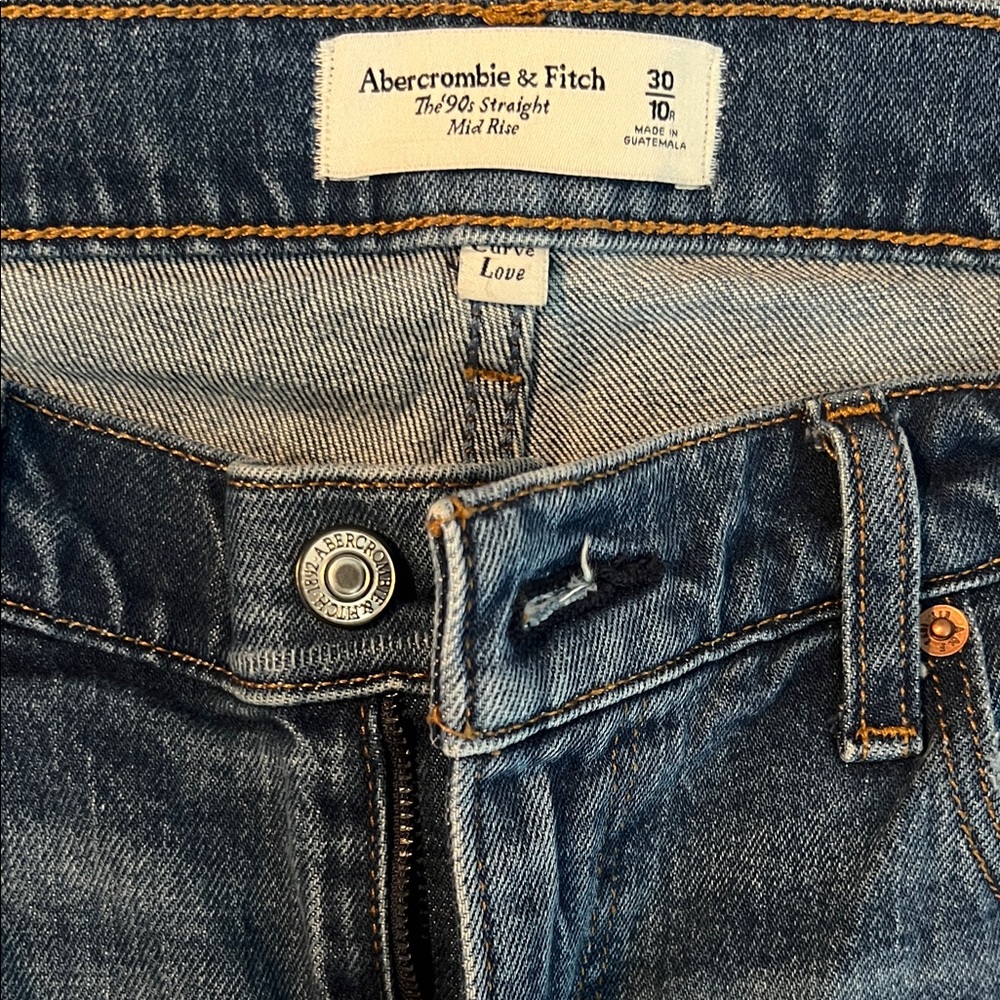 Abercrombie & Fitch Dark Wash Straight Jeans